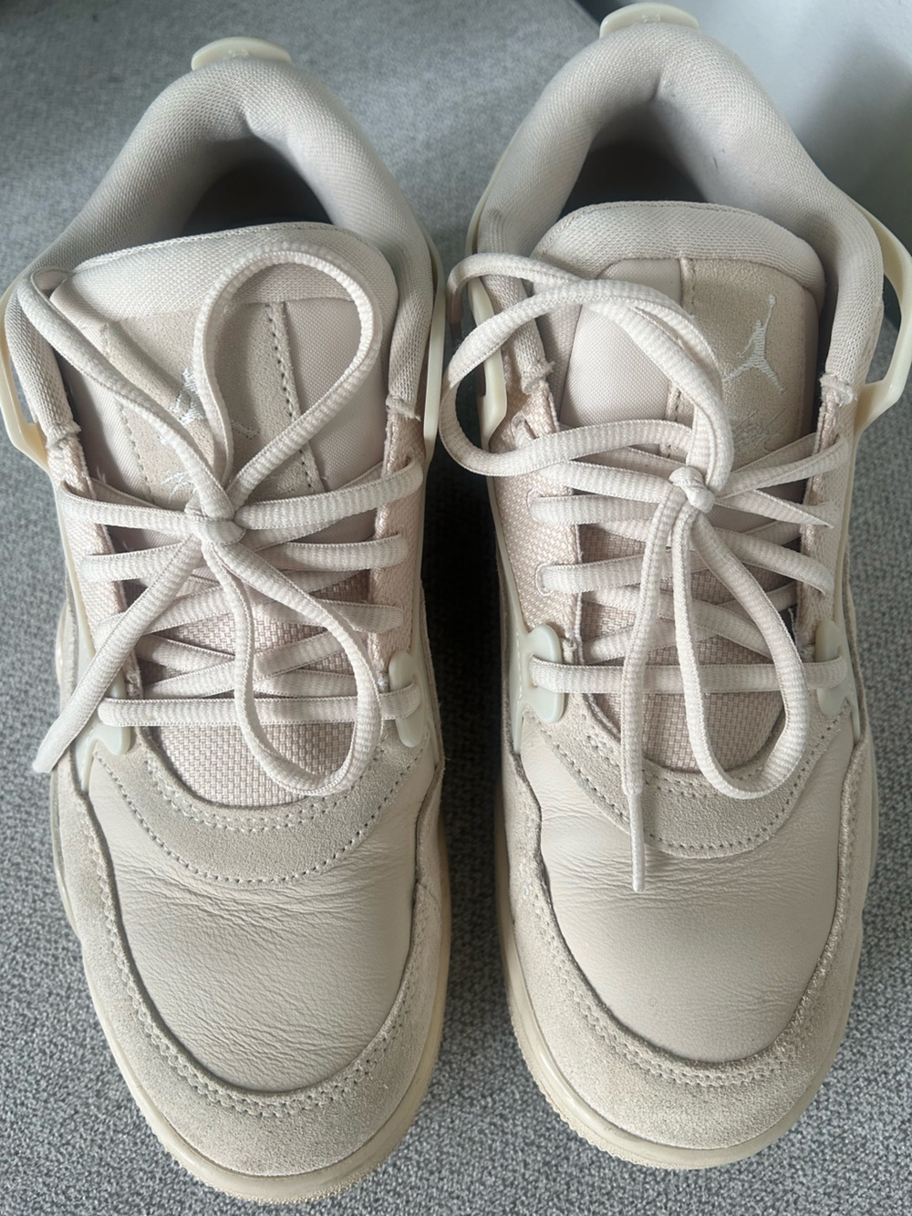 Nike Air Jordan Low-Top Athletic Sneaker in Cream - Picture 3 of 6